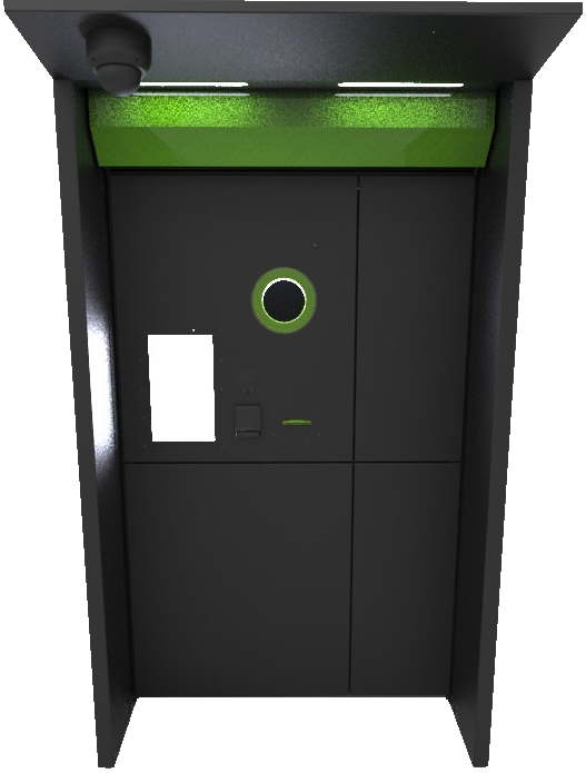 Recyklomat CPR 1200 Outdoor w zadaszonej obudowie