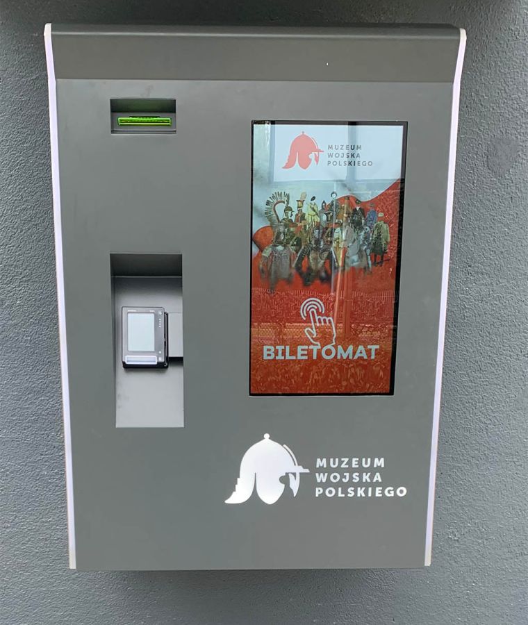 Biletomat w Muzeum Wojska Polskiego