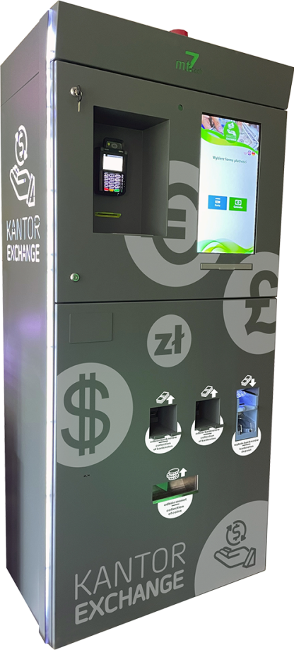 MT7.tech automatic currency exchange kiosk — current model